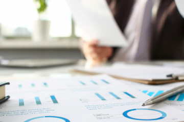 A property manager is assessing his business with a health check.