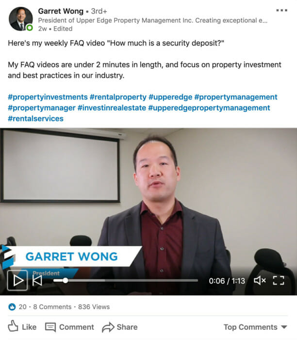 Social Video Marketing 101 for Property Managers - Upper Edge Property Management | Buildium