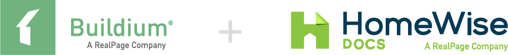 homewisedocs and buildium logos